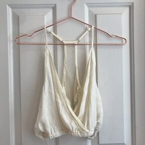 White Lace Crop Top